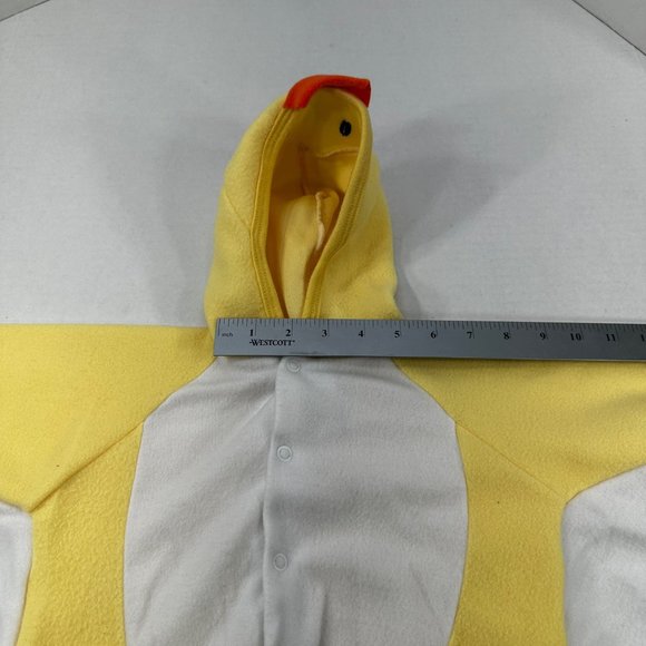 Simply Basics Baby Size 6-9 Month Duck One Piece Sleeper Yellow Preowned - Picture 7 of 15